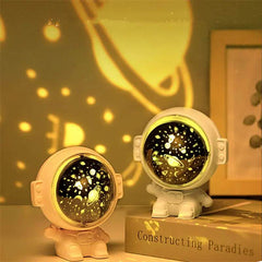 Galaxy Star Projector Starry Sky Night Light Astronaut Lamp Room Decr Gift Child Kids Baby Christmas Spaceman Projection - ProTrendyz