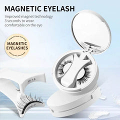 Magnetic False Eyelashes Integrated Storage Box Glue-free Magnet False Eyelashes Natural Makeup Tools With Applicater - ProTrendyz