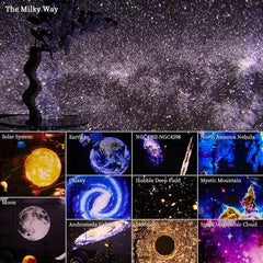 Night Light Galaxy Projector Starry Sky Projector 360 Rotate Planetarium Lamp For Kids Bedroom Valentines Day Gift Wedding Deco - ProTrendyz