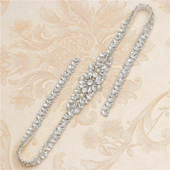 Rhinestone Applique Wedding Dress Waist Jewelry - ProTrendyz