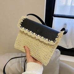 Women's Straw Mori Style Western Style All-matching Beach Crossbody Bag - ProTrendyz