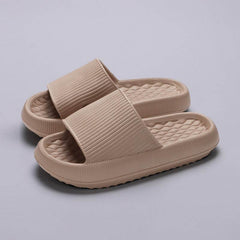 Summer EVA Slippers Solid Color Rhombus Stripe Anti-slip Slippers New Women's Home Shoes - ProTrendyz