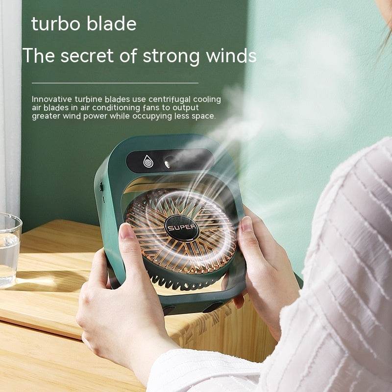 Air Conditioning Fan Desk Misting Fan Air Cooler Cooling USB Rechargeable Humidifier Portable Spray Fan With 3 Wind Speeds Mist Fan For Home - ProTrendyz