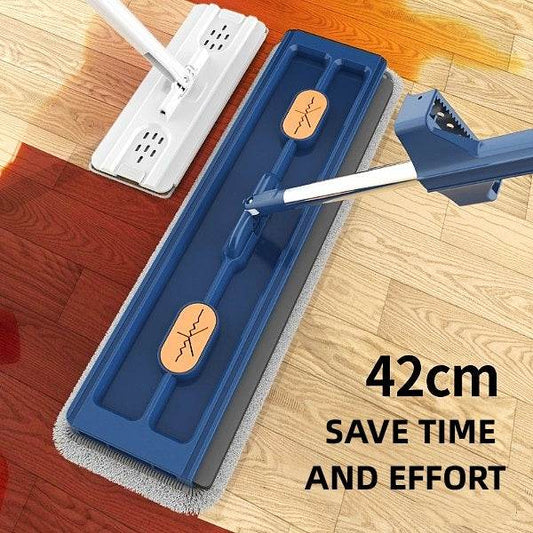 New Style Large Flat Mop 360 Rotating Mop Suitable Various Types Flooring Strong Water Absorption For Home Cleaning Floors - ProTrendyz