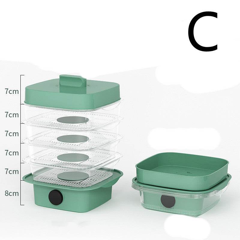 Multi-layer Dish Cover Heat Preservation Kitchen Cover Dining Table Leftover Storage Box Transparent Stack Cooking Hood Steamer - ProTrendyz