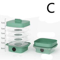 Multi-layer Dish Cover Heat Preservation Kitchen Cover Dining Table Leftover Storage Box Transparent Stack Cooking Hood Steamer - ProTrendyz