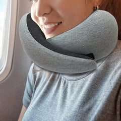 Travel Neck Pillow Non-Deformed Airplane Pillow Travel Neck Cushion Durable U-Shaped Travel Memory Cotton Nap Neck Pillow - ProTrendyz