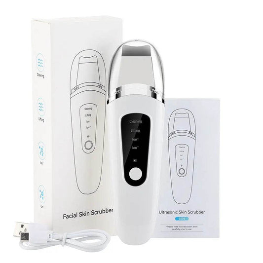 Skin Scrubber Face Spatula Facial Skin Exfoliator Scraper And Blackhead Remover Pore Cleaner With Face Lifting Deep Cleansing Face Lifting Machine For Blackhead Extractor - ProTrendyz