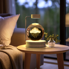 Crystal Ball Cosmic Dinosaur Indoor Night Light USB Power Warm Bedside Light Birthday Gift Night Lamp ProTrendyz