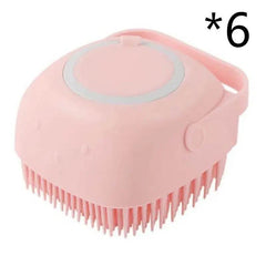 Silicone Dog Bath Massage Gloves Brush Pet Cat Bathroom Cleaning Tool Comb Brush For Dog Can Pour Shampoo Dog Grooming Supplies - ProTrendyz