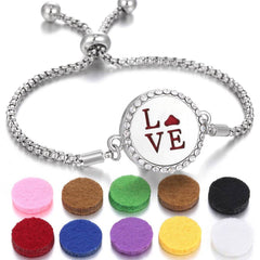 2024 New Kaleidoscope Aromatherapy Bracelet Perfume Essential Oil Diffuser Locket Bracelet Charms Women Aroma Diffuser Jewelry - ProTrendyz