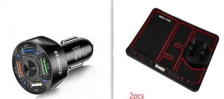7A Fast Charge Car Charger One For Four Car Mobile Phone Charger Car Charger - ProTrendyz
