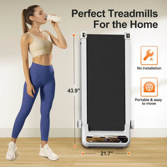 Walking Pad Under Desk Treadmill For Home Office -2.5HP Walking Treadmill 0.5-4MPH Capacity Treadmill For Walking Running Remote Control Batteries US - ProTrendyz