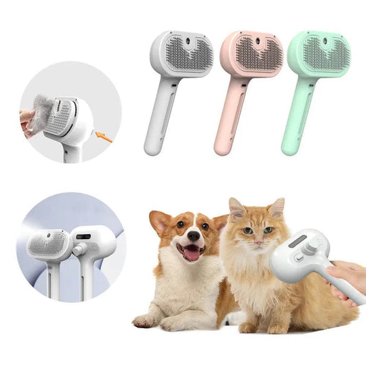 Pet Comb Self Cleaning Pets Hair Remover Brush For Dogs Grooming Tools Dematting Comb Built-in Mist Humidifier Pet Products - ProTrendyz