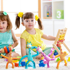 Giraffe Tubes Sensory Toys Novelty Spring Fidget Toy Stretch Tube Stress Relief Toy For Kid Birthday Gift Party Favors - ProTrendyz