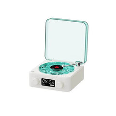 Retro Turntable Speaker Wireless Bluetooth-compatible 5.0 Vinyl Record Player Stereo Sound With White Noise RGB Projection Lamp Effect - ProTrendyz