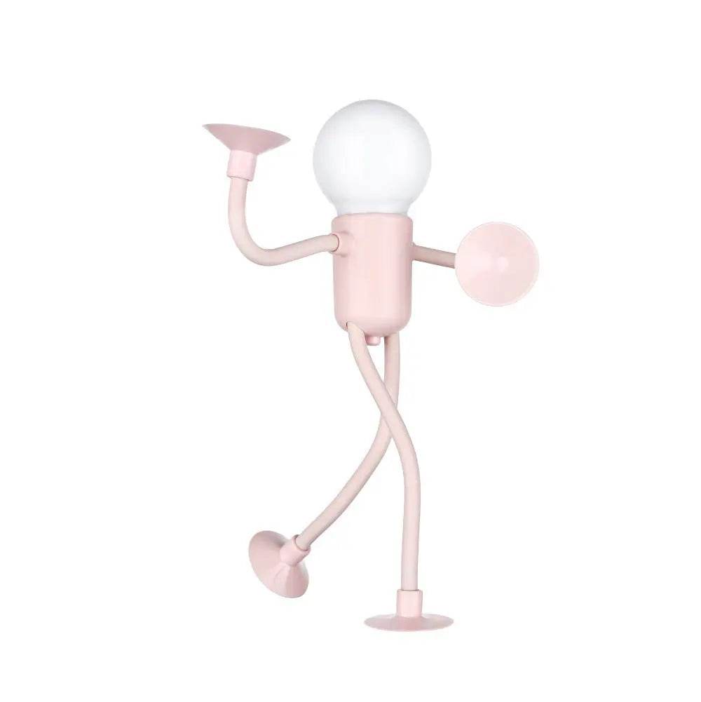 Changeable Shape Funny Sportsman Night Light Versatile Lamp Creative Funny Quirky Button Battery Desk Lamp Ornament Vacuum Suction - ProTrendyz