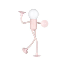 Changeable Shape Funny Sportsman Night Light Versatile Lamp Creative Funny Quirky Button Battery Desk Lamp Ornament Vacuum Suction - ProTrendyz