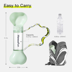 Mewoofun Pet Dog Water Bottle Feeder Bowl 2 in 1 Leak Proof Portable Food Bottle Pets Outdoor Travel Drinking Include Poop Bag - ProTrendyz