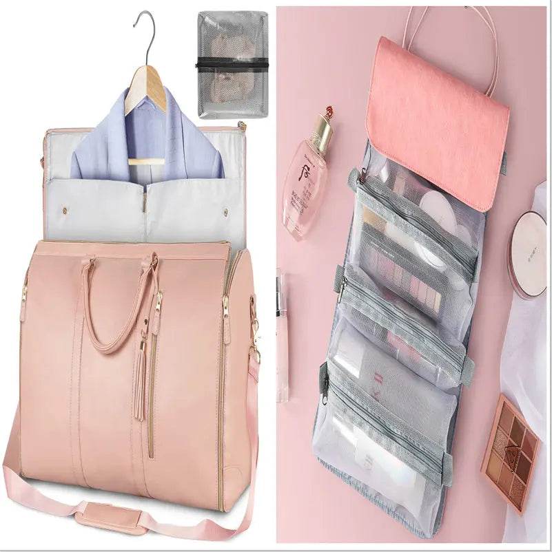 Large Capacity Travel Duffle Bag Carry On Women's Handbag Folding Suit Bag Waterproof Clothes Totes US - ProTrendyz