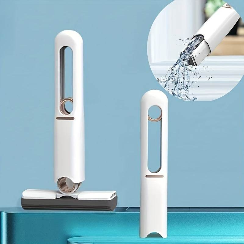 New Portable Self-NSqueeze Mini Mop, Lazy Hand Wash-Free Strong Absorbent Mop Multifunction Portable Squeeze Cleaning Mop Desk Window Glass Cleaner Kitchen Car Sponge Cleaning Mop Home Cleaning Tools - ProTrendyz