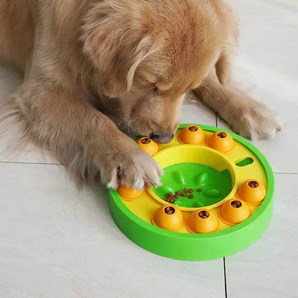 Dog Pets Puzzle Toys Slow Feeder Interactive Increase Puppy IQ Food Dispenser Slowly Eating NonSlip Bowl Pet Dogs Training Game - ProTrendyz