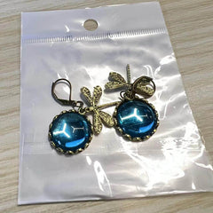 Fashion Jewelry Women's Earrings Hanging Vintage Dragonfly Pendant Earring Boho Chakra Blue Moonstone Drop Earrings For Women Wedding Charm Ethnic Jewellery - ProTrendyz