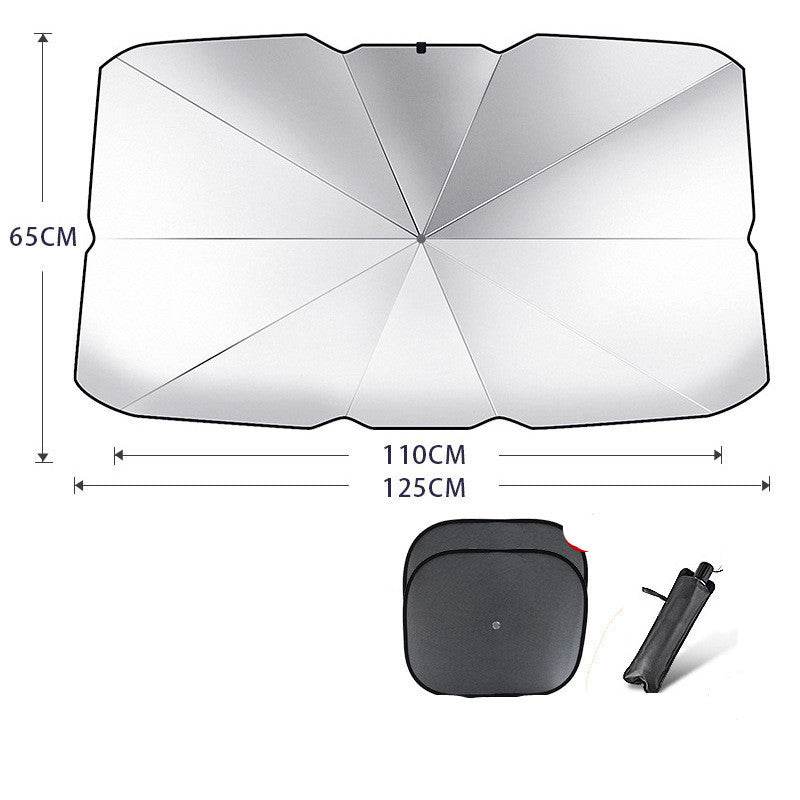 Foldable Car Windshield Sun Shade Umbrella UV Protection Heat Insulation Parasol Auto Front Window Cover Interior Protector Summer Gadgets - ProTrendyz