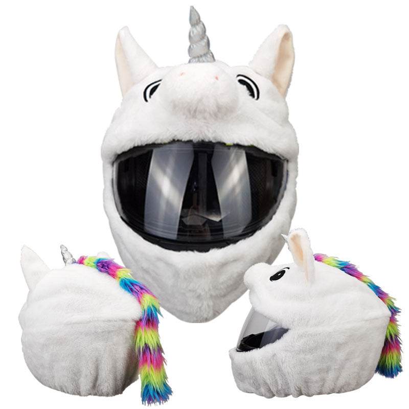 Helmet Protection Headgear Full Helmet Cartoon Plush Panda Frog Puppy Unveiled Helmet Sports Car - ProTrendyz