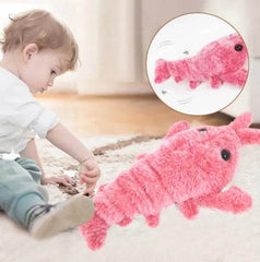Pet Toys Electric Jumping Shrimp USB Charging Simulation Lobster Funny Cat Plush Pets Toy - ProTrendyz
