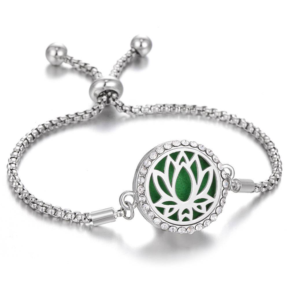2024 New Kaleidoscope Aromatherapy Bracelet Perfume Essential Oil Diffuser Locket Bracelet Charms Women Aroma Diffuser Jewelry - ProTrendyz