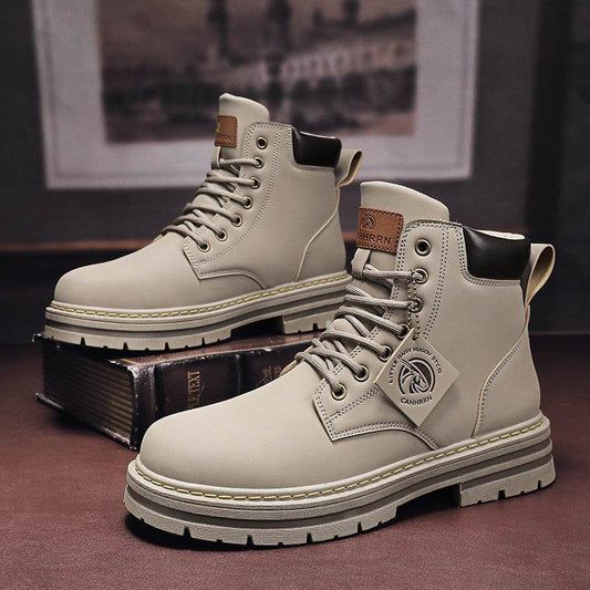 Men's Boots Plus Size Vintage Leather Worker Boot - ProTrendyz