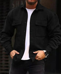 Coat Men Polo Collar Top Men Fashion Work Clothes - ProTrendyz