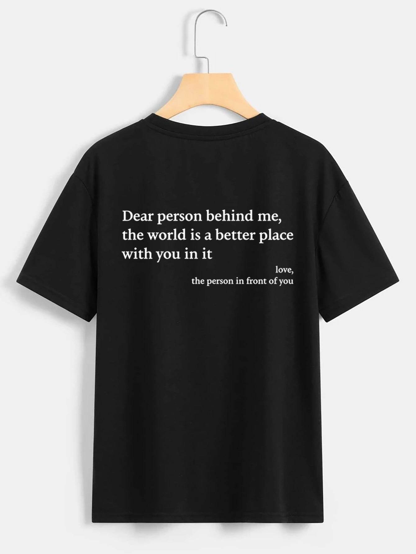 New Fashion Womens Letter T-Shirt Round Neck Short Sleeve Slogan Tee Top - ProTrendyz