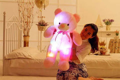 Creative Light Up LED Teddy Bear Stuffed Animals Plush Toy Colorful Glowing Christmas Gift For Kids Pillow - ProTrendyz