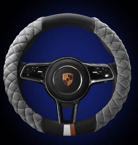 Universal Car Steering Wheel Cover Winter Decoration Cute 38cm Plush Footprint Auto Automobile Vehicle Steering Wheel Protector - ProTrendyz