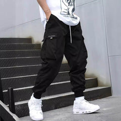 Multi-pocket Cargo Pants Men's Casual Hip-Hop Drawstring Trousers Outdoor Streetwear Sports Pant - ProTrendyz