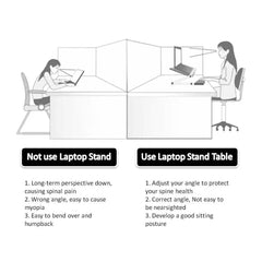 Foldable Laptop Stand Ergonomic Desk Tablet Holder - ProTrendyz