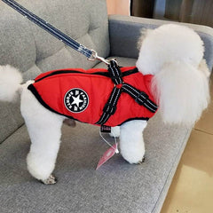 Waterproof Dog Clothes Winter Dog Coat With Harness Warm Pet Clothing Big Dog Jacket Chihuahua Labrador Coat Costume - ProTrendyz