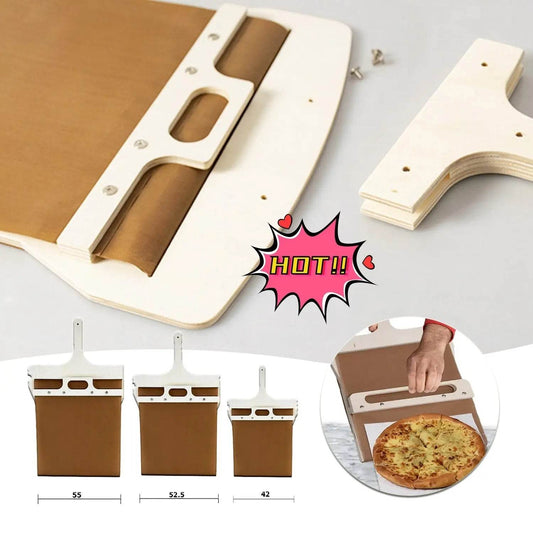 3 Sizes Sliding Pizza Peel Shovel Storage Board Pala Pizza Scorrevole Wooden Handle Transfer Pizza Kitchen Gadgets - ProTrendyz
