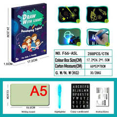 Educational Toy Drawing Pad 3D Magic 8 Light Effects Puzzle Board Sketchpad US - ProTrendyz