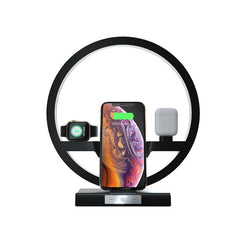 Fast Charging 4 in 1 Bedside Lamp Wireless Charger Bracket - ProTrendyz
