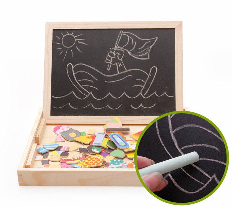 Children's Magnetic Jigsaw Puzzle Toy Cute Cartoon Animal Jigsaw Puzzle Picture Board Children's Educational Toy - ProTrendyz