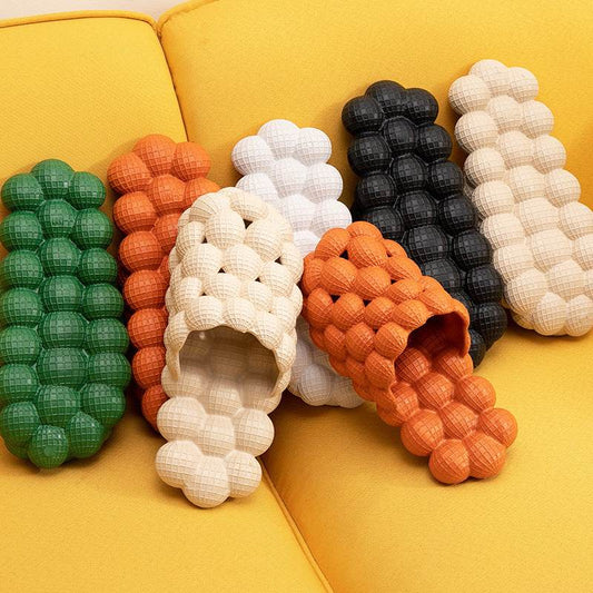 New Summer Fashion Massage Mesh Bubble Bathroom Slides Home Indoor Anti-Skid Shoes - ProTrendyz