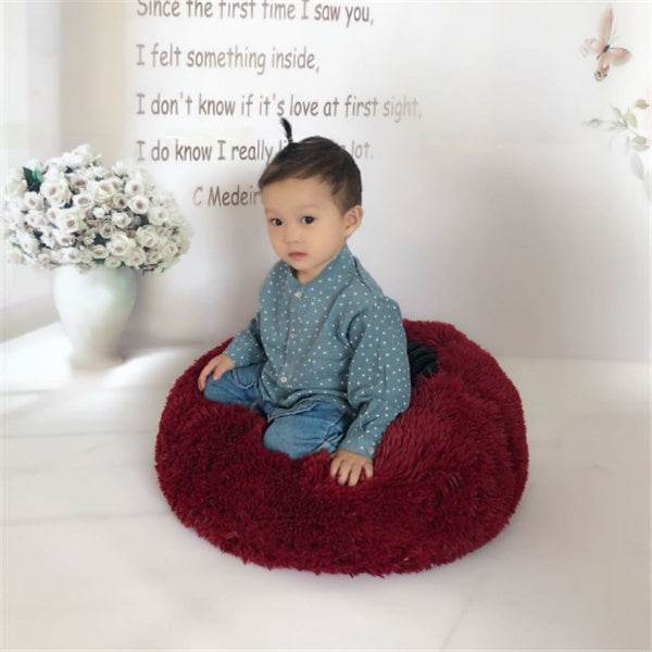 Round Long Hairy Autumn And Winter Nest Pad Cat Mattress - ProTrendyz