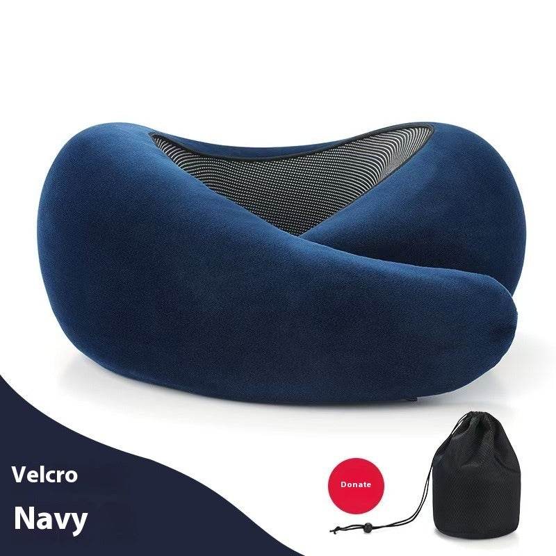 Soft Memory Foam Travel Neck Pillow U Shape Adjustable Support Comfortably Sleeping On Plane Car Office Noon Break - ProTrendyz