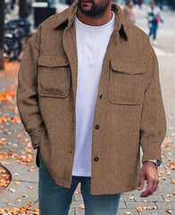 Coat Men Polo Collar Top Men Fashion Work Clothes - ProTrendyz