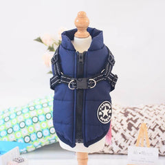 Waterproof Dog Clothes Winter Dog Coat With Harness Warm Pet Clothing Big Dog Jacket Chihuahua Labrador Coat Costume - ProTrendyz