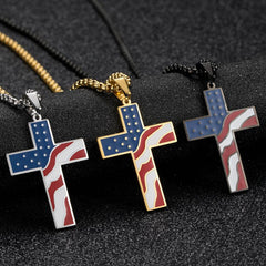 Flag Cross Necklace - ProTrendyz