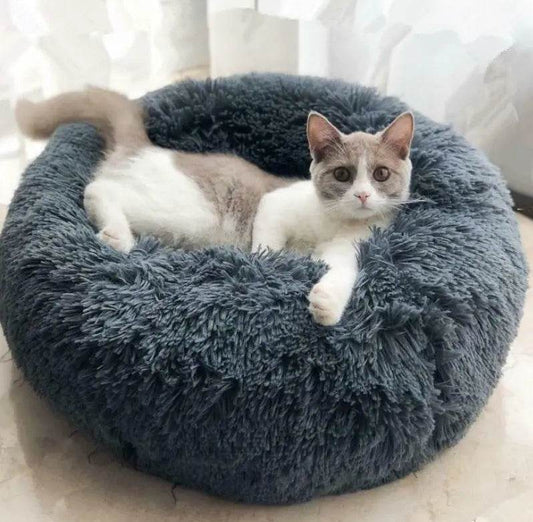 Dog Beds For Small Dogs Round Plush Cat Litter Kennel Pet Nest Mat Puppy Beds US - ProTrendyz